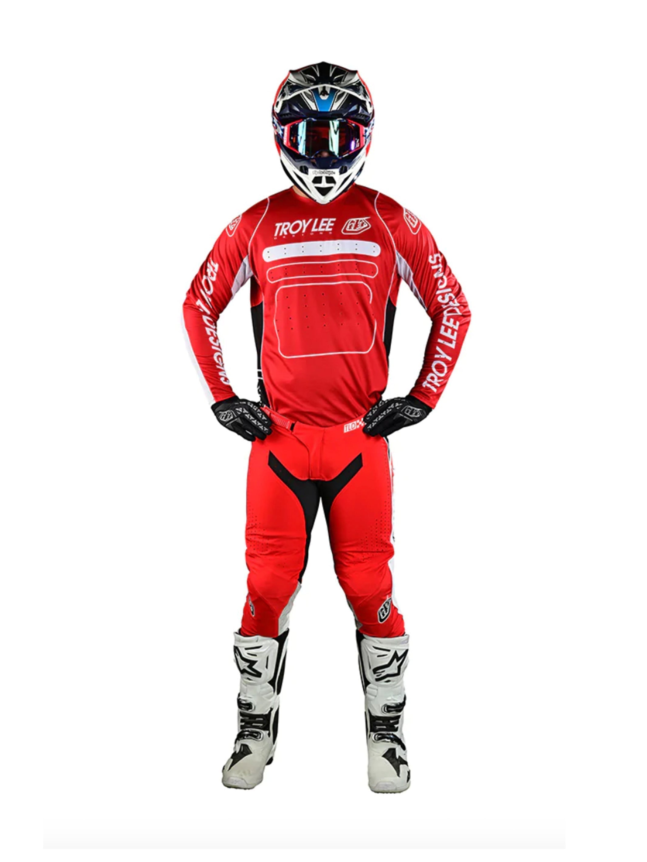 Troy Lee Designs Pantalones SE Pro Drop In Rojo - Rideshop