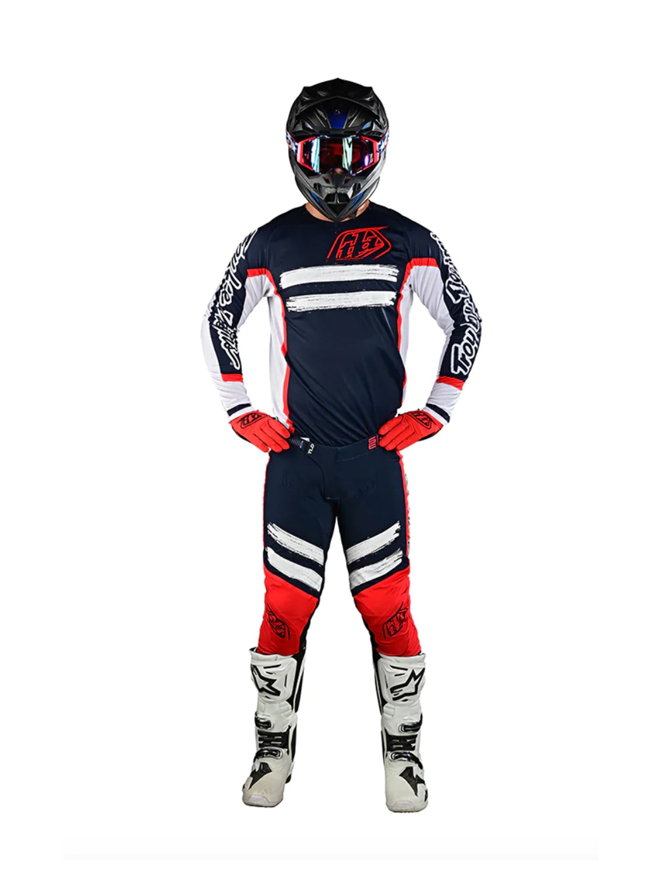 Troy Lee Designs Pantalones SE Pro Marker Azul / Rojo - Rideshop