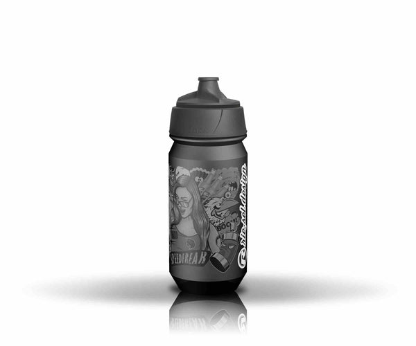 Riesel Design Botella -Camarayola MTB 500ml Stickerbomb Ultra Black - Rideshop