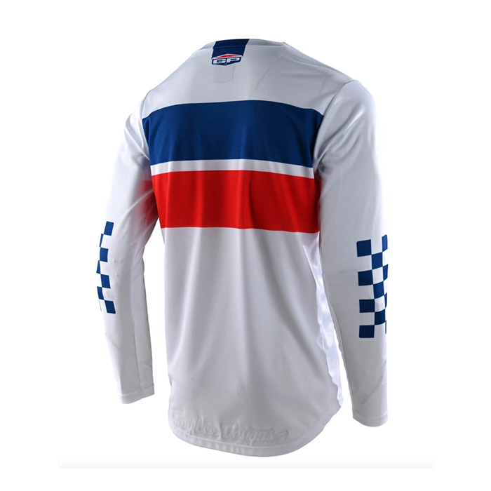 Troy Lee Designs Polera de Moto Gp Stripe Blanco - Rideshop