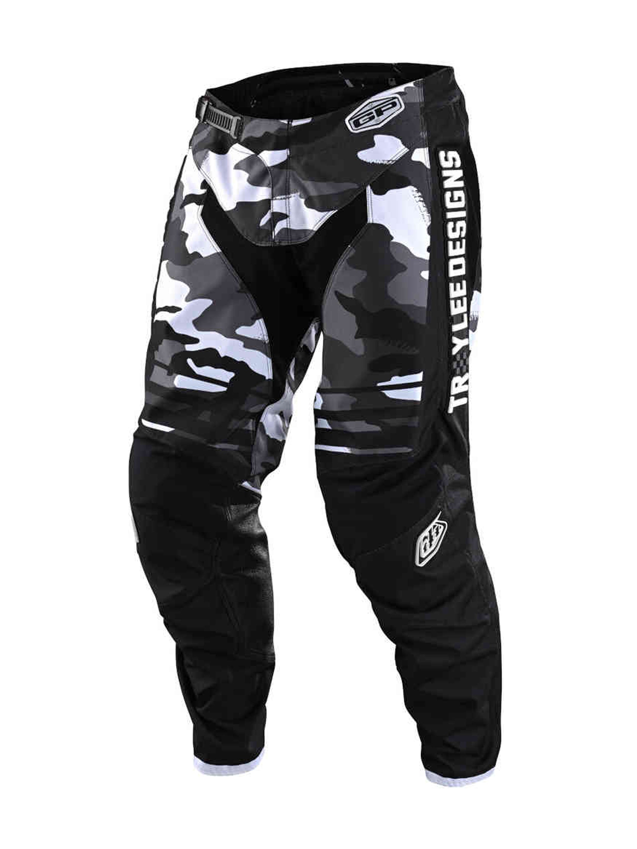 Troy Lee Designs Pantalones De Niño GP Formula Camo Negro Gris - Rideshop
