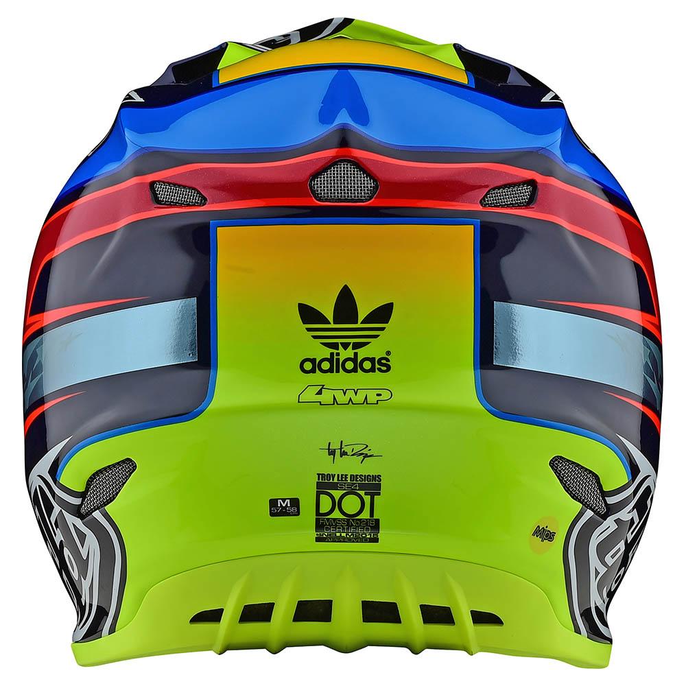 Casco Se4 Carbon Speed Team Blue/Yellow MIPS Troy Lee Designs - Rideshop