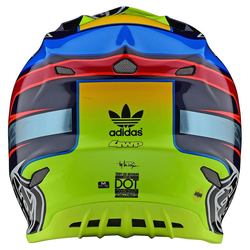 Casco Se4 Carbon Speed Team Blue/Yellow MIPS Troy Lee Designs - Rideshop