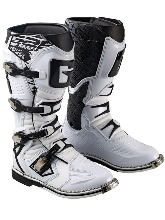 Bota de Moto Mx G-React Goodyear Blanca Gaerne - Rideshop