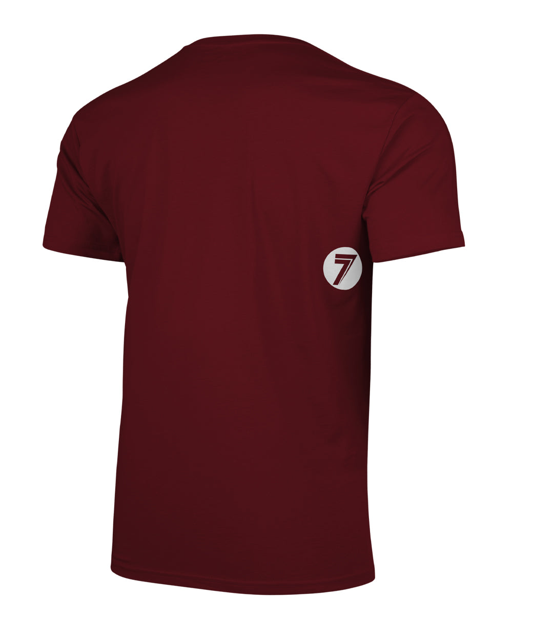 Seven Polera Brand Tee Burgandy - Rideshop
