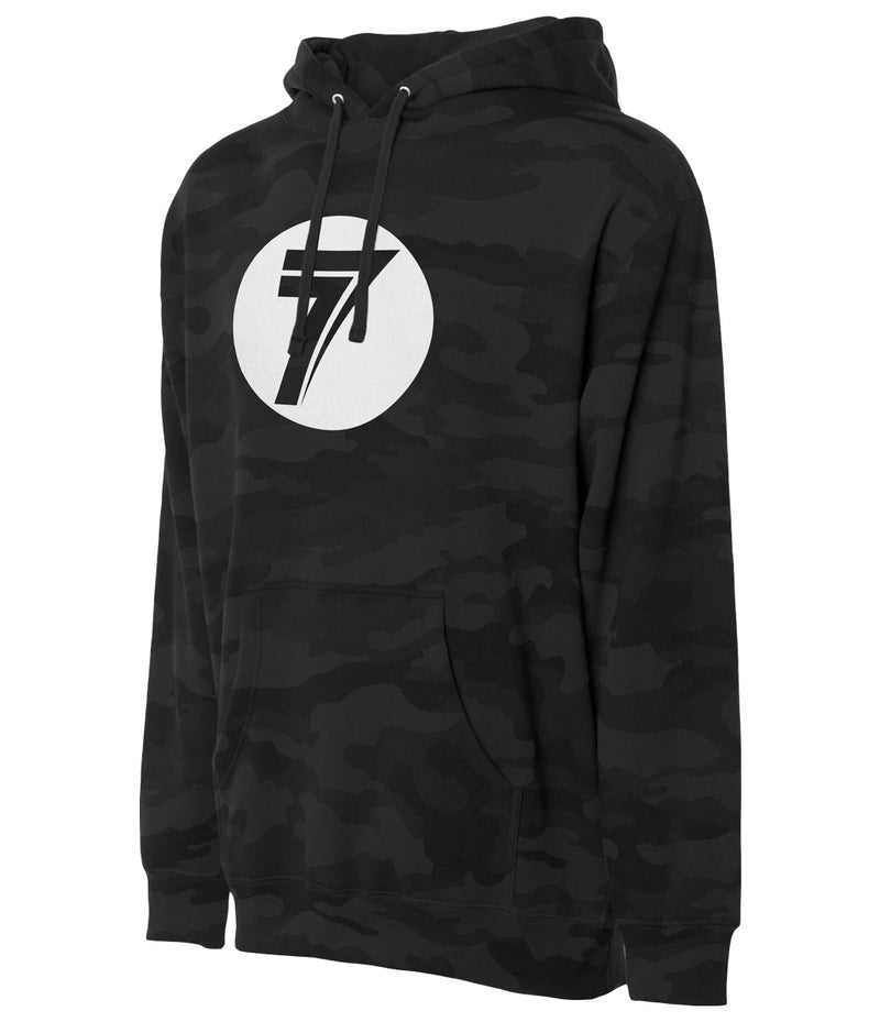 Seven Dot Hoodie Black Camo - Rideshop