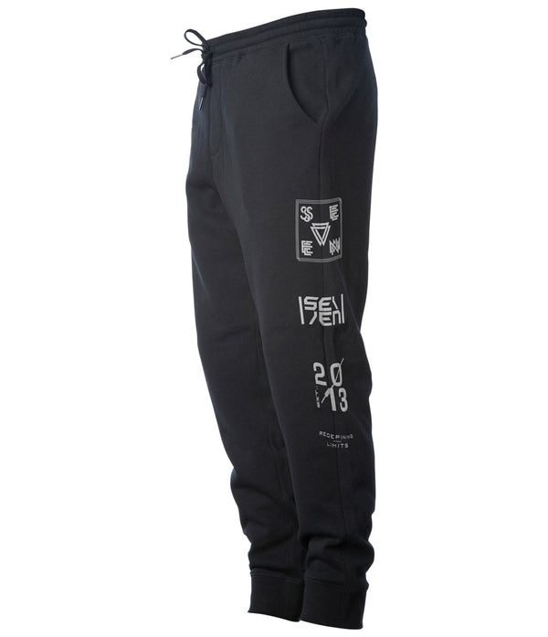 Seven Icons Joggers Black - Rideshop