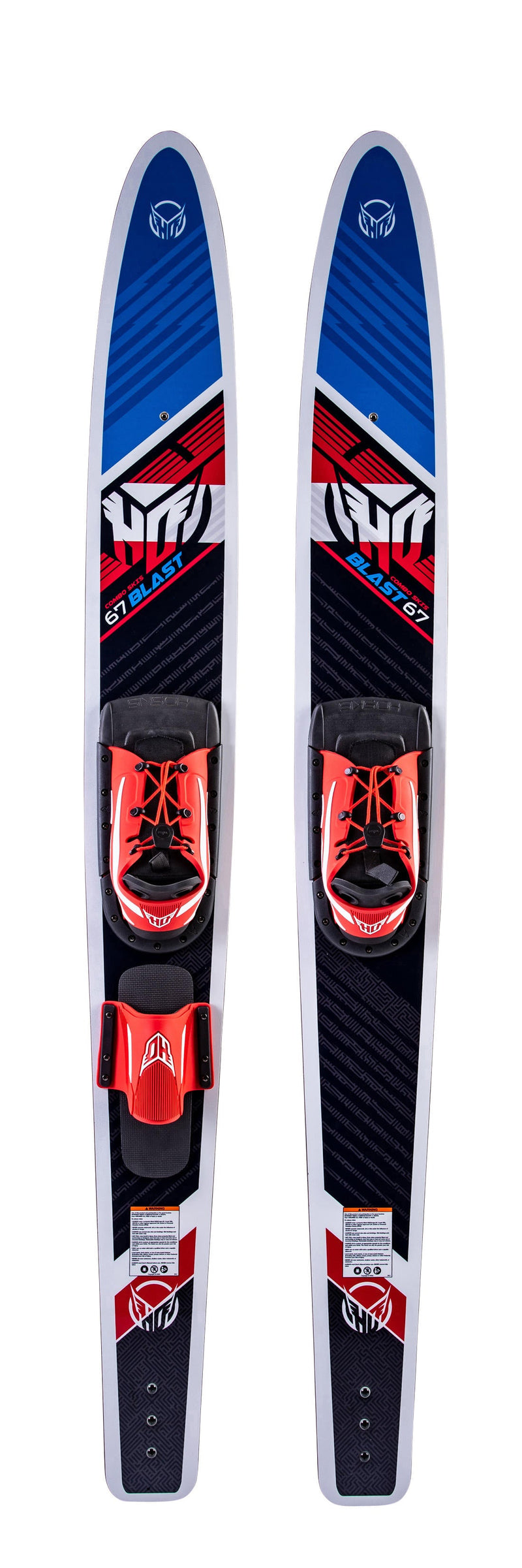 HO Par Ski Acuático Blast 67" con Fijaciones Blaze-Rideshop