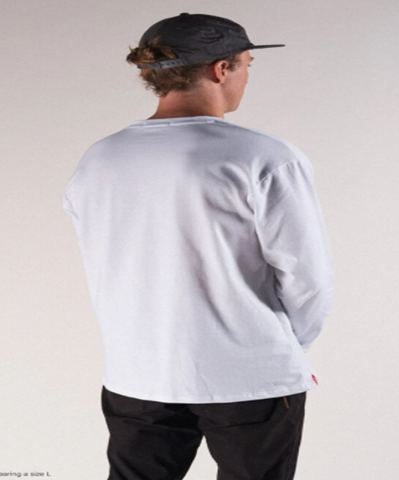 Title Polera manga larga – Blanca - Rideshop