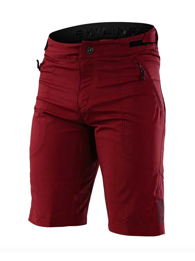 Troy Lee Designs Short de Bicicleta Skyline Shell Burdeo Sin Liner - Rideshop