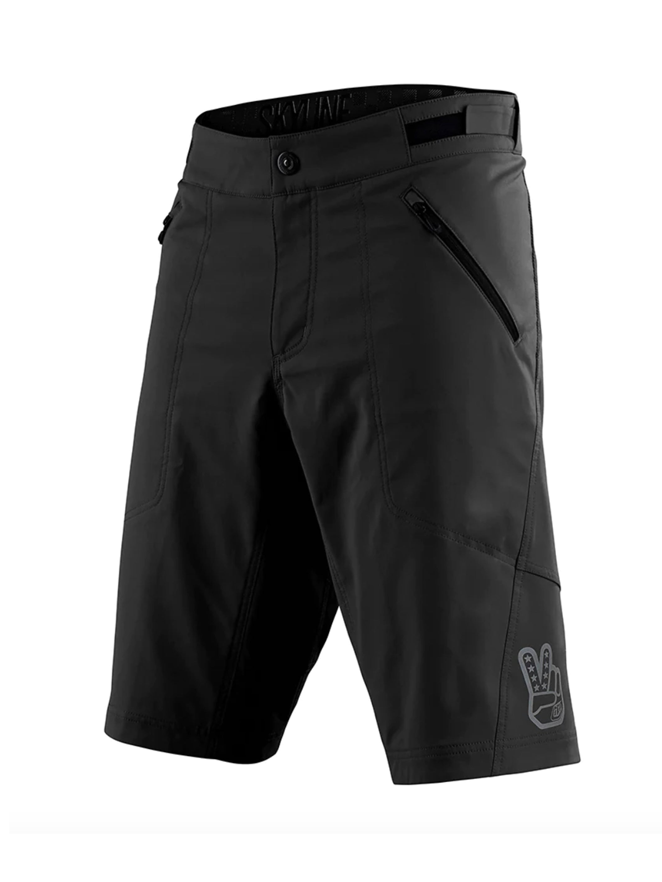 Troy Lee Designs Short de Bicicleta Skyline Shell Negro Sin Liner - Rideshop