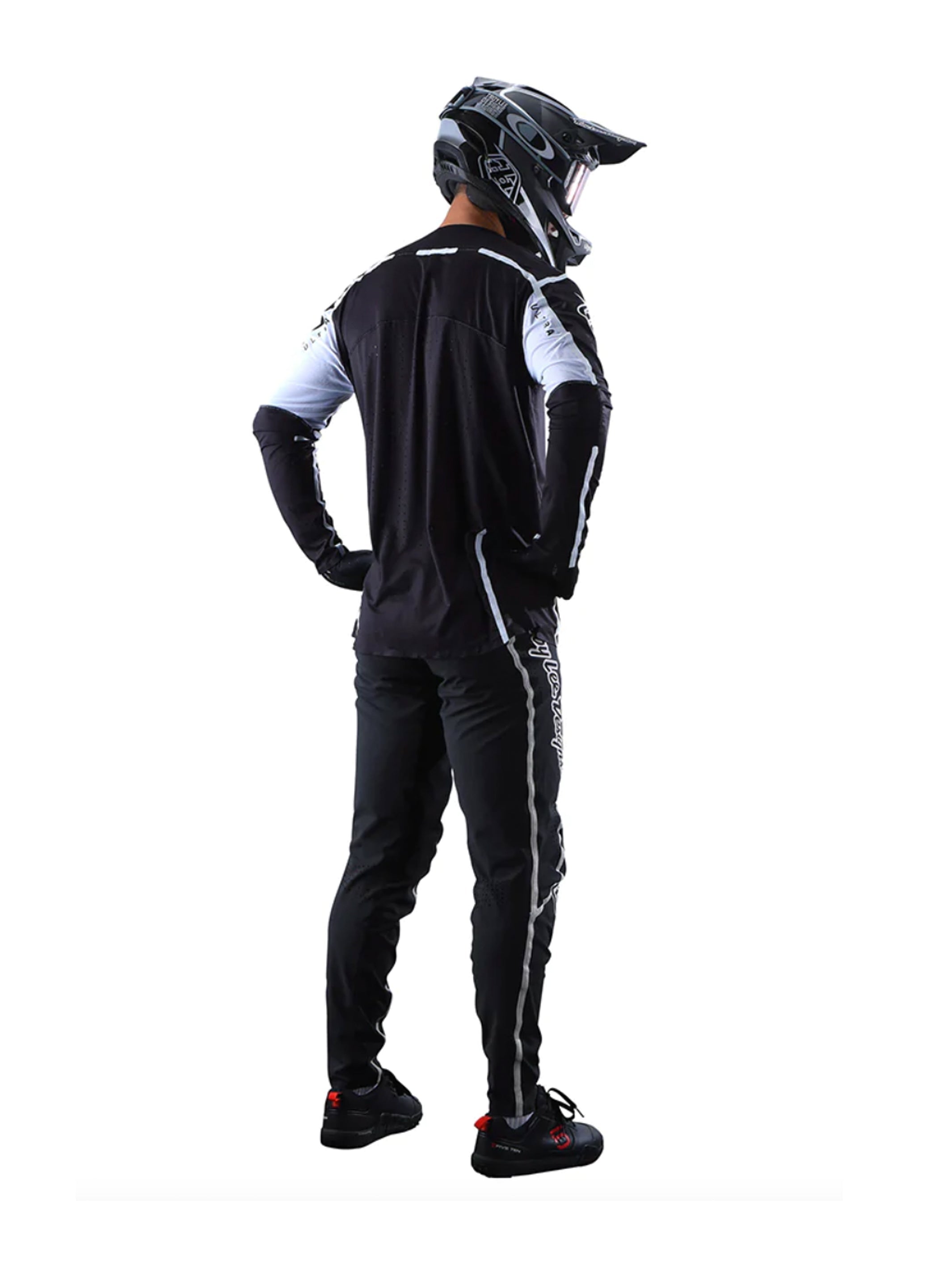 Troy Lee Designs Pantalones De Bicicleta Sprint Ultra Lines Negro / Blanco - Rideshop