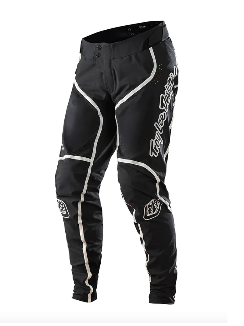 Troy Lee Designs Pantalones De Bicicleta Sprint Ultra Lines Negro / Blanco - Rideshop