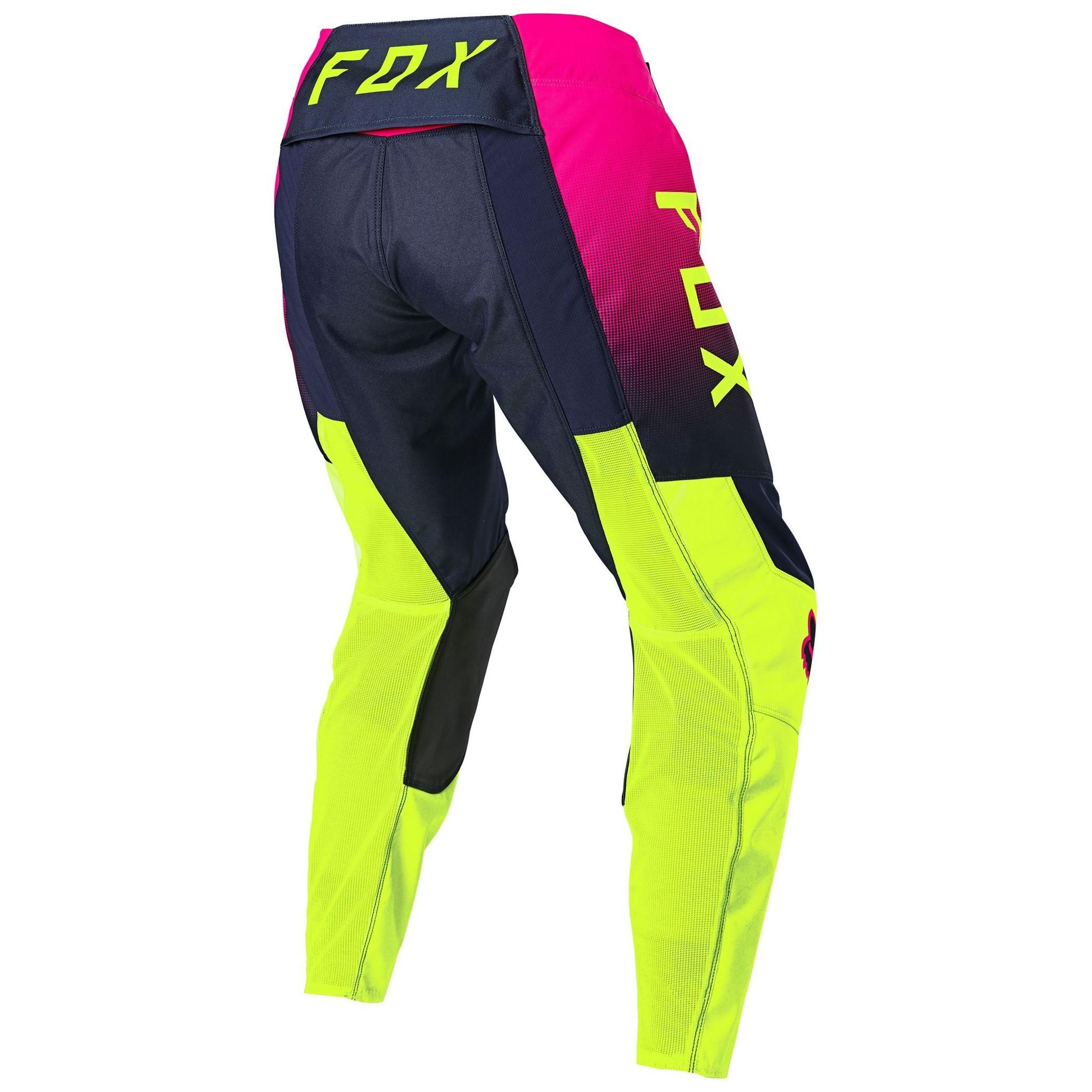 Pantalón Moto Niña 180 Voke Amarillo Fluor Fox Racing - Rideshop
