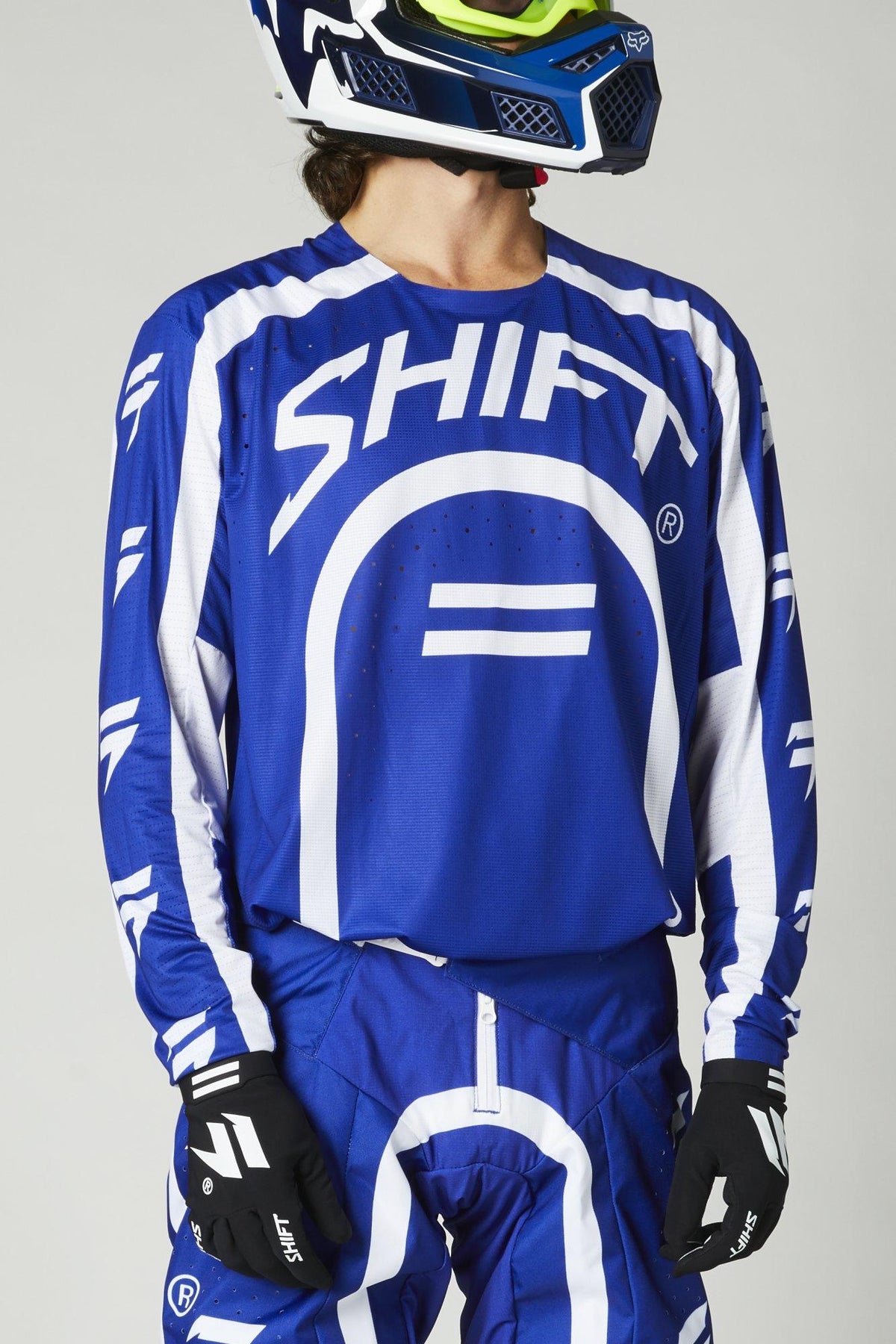 Polera Moto 3Lack Label Curv Azul Shift - Rideshop