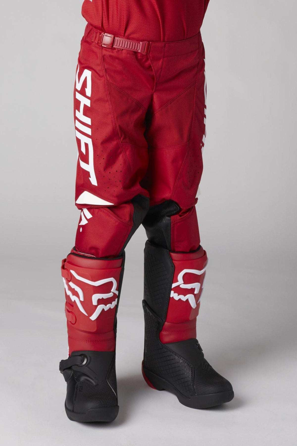 Pantalon Moto Niño Whit3 Label Trac Rojo Shift - Rideshop