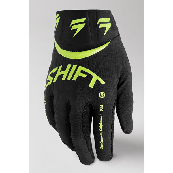 Guantes Moto Niño Whit3 Label Bliss Amarillo Fluor Shift - Rideshop