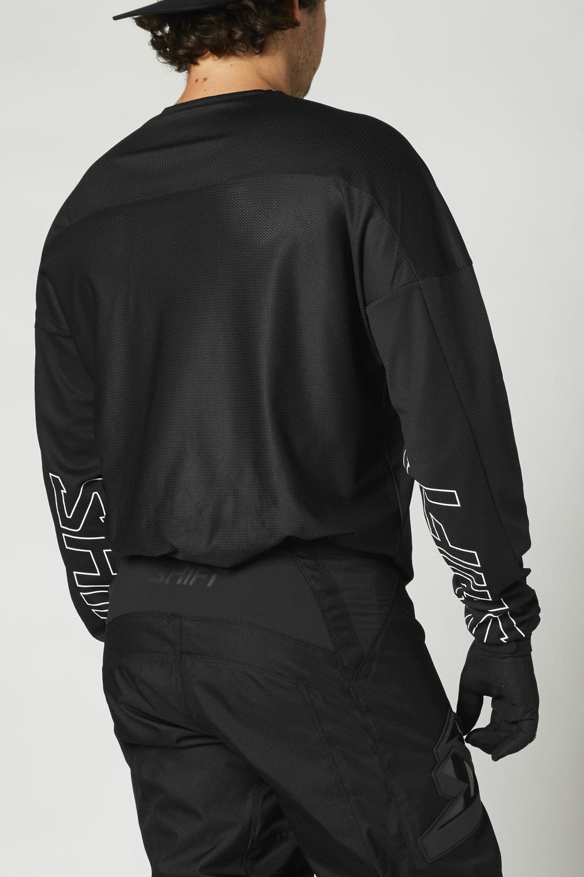 Polera Moto Whit3 Label Blak Negro/Dorado Shift - Rideshop