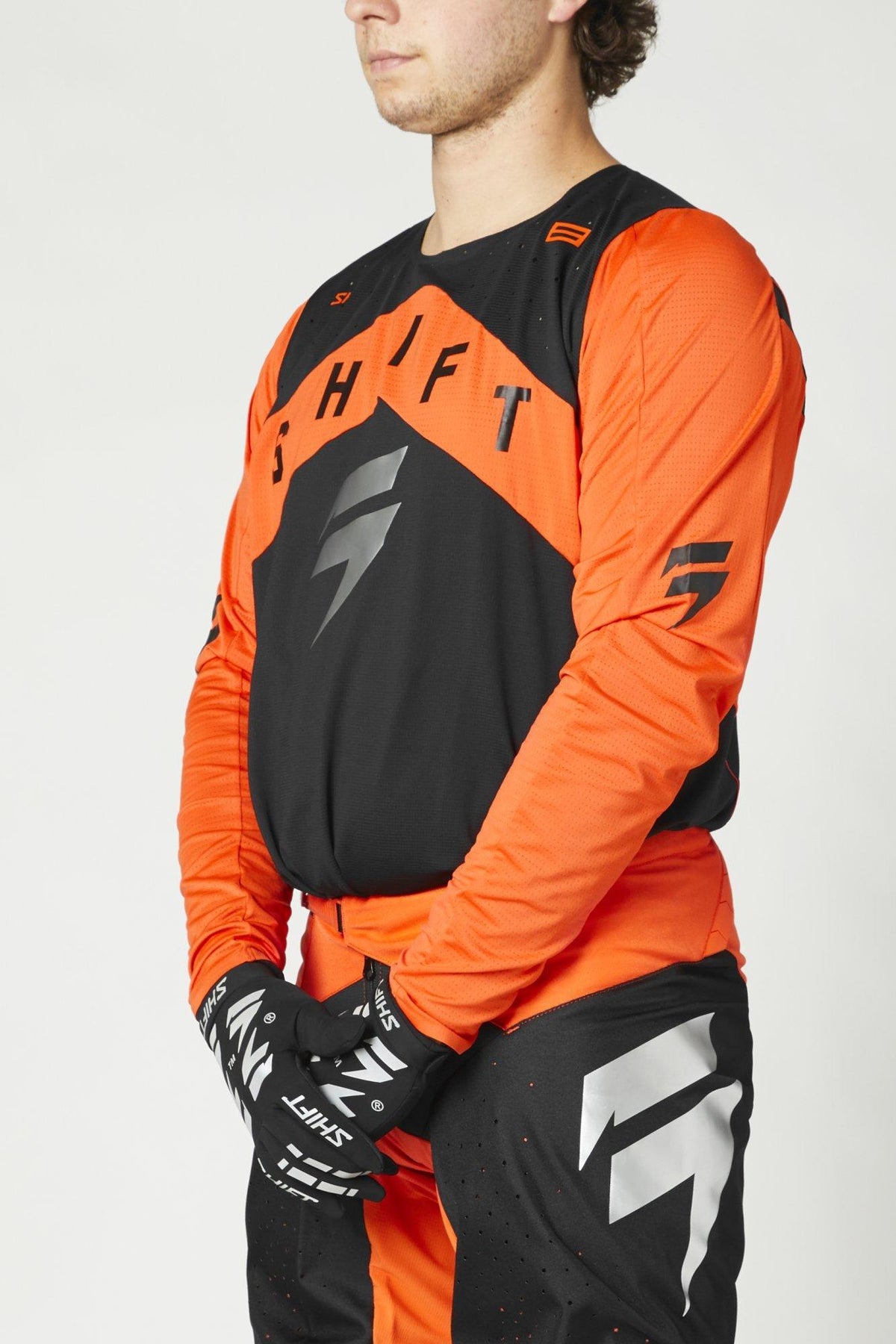 Polera Moto 3Lack Label Veem Naranjo Shift - Rideshop