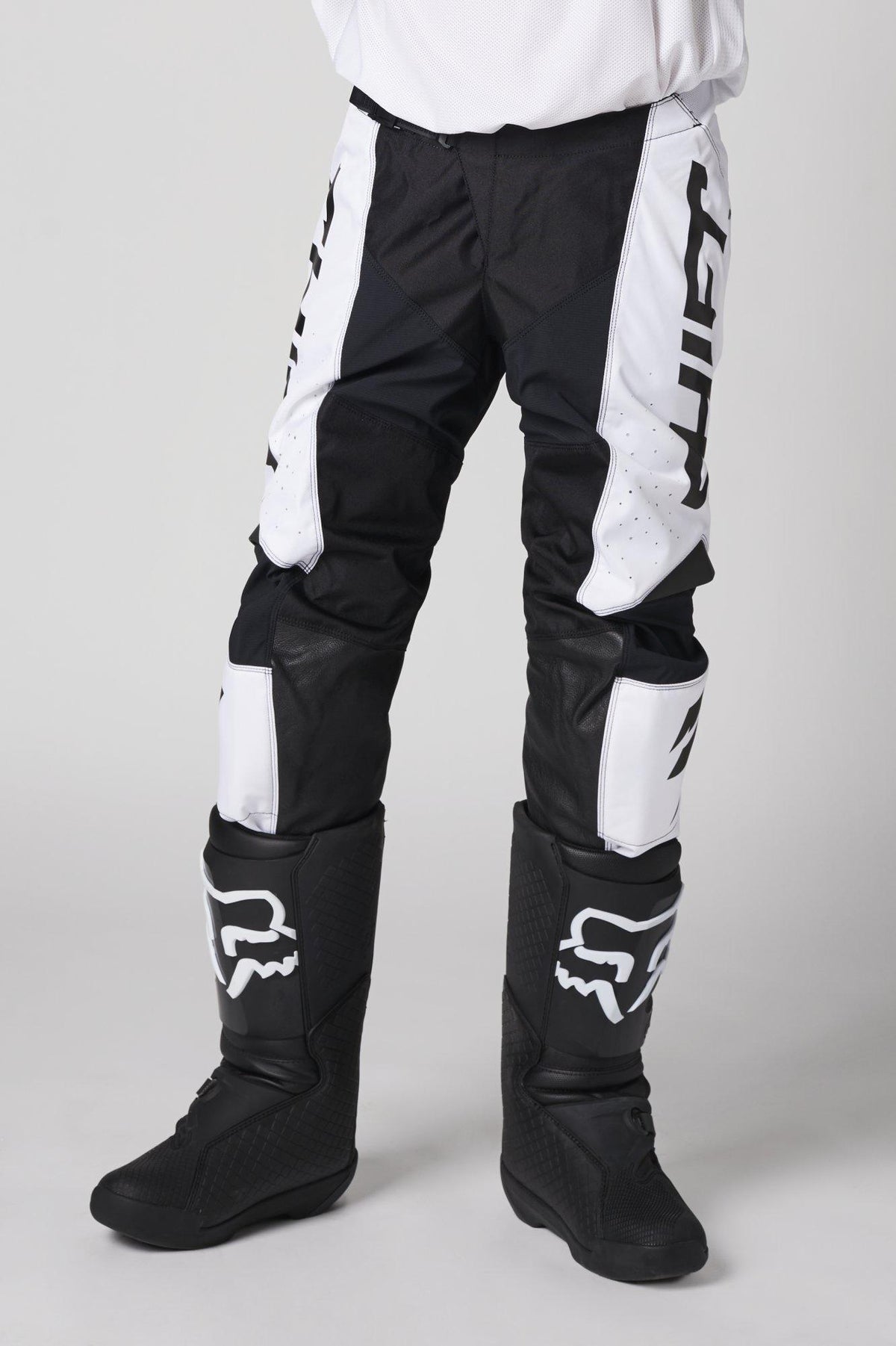 Pantalon Moto Whit3 Label Trac Blanco/Negro Shift - Rideshop