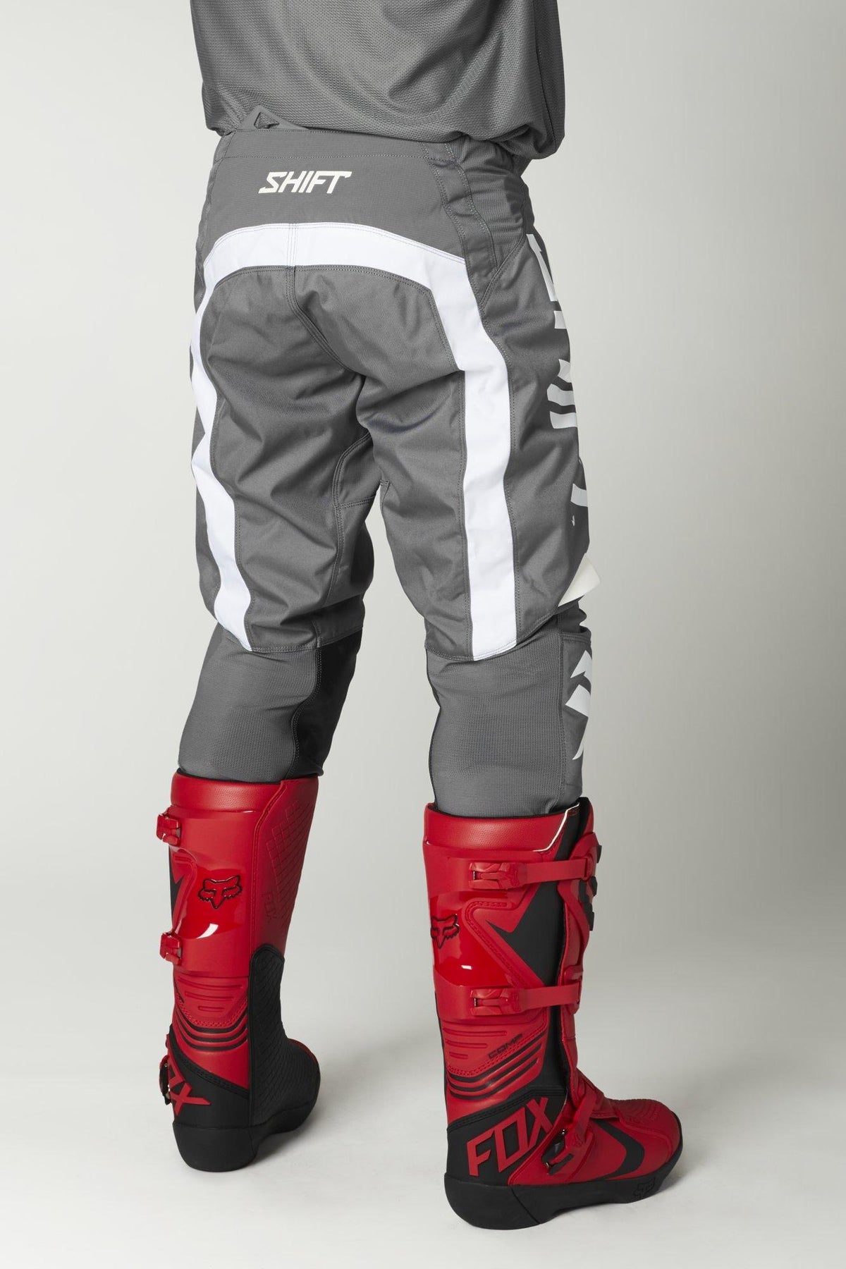 Pantalon Moto Whit3 Label Trac Gris/Blanco Shift - Rideshop