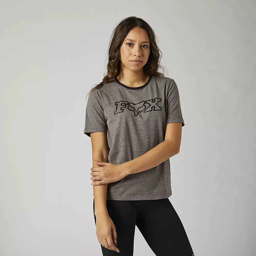Polera Lifestyle Mujer Kickstart Gris Fox Racing - Rideshop