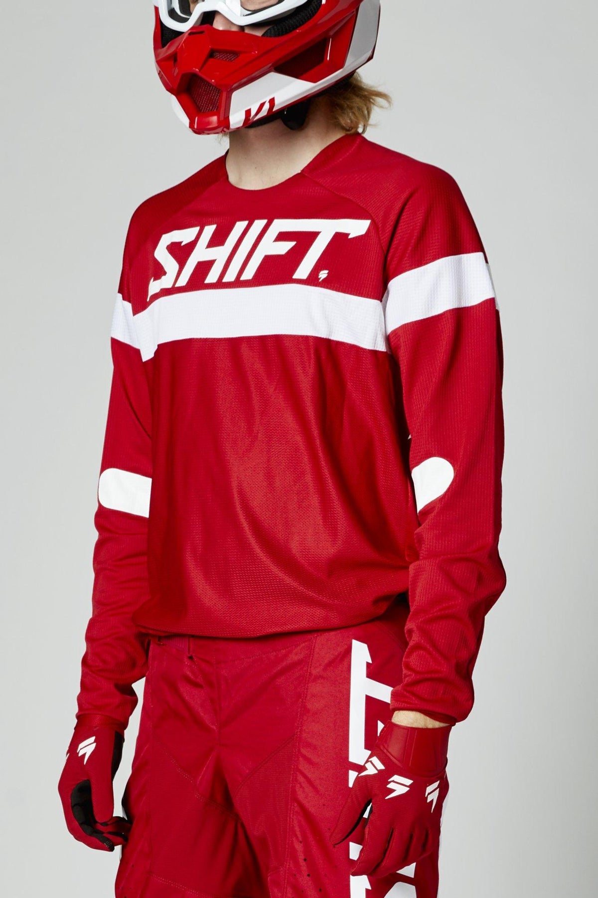 Polera Moto Whit3 Label Haut Rojo Shift - Rideshop