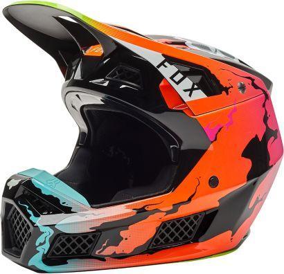 Casco Moto V3 Rs Pyre Multicolor Fox Racing - Rideshop