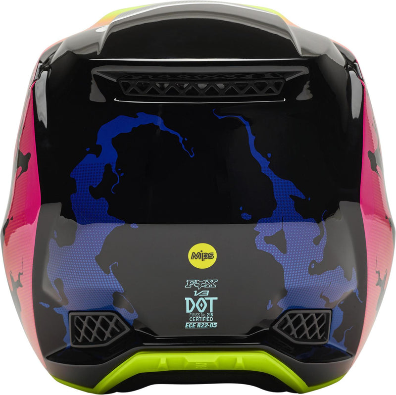 Casco Moto V3 Rs Pyre Multicolor Fox Racing - Rideshop