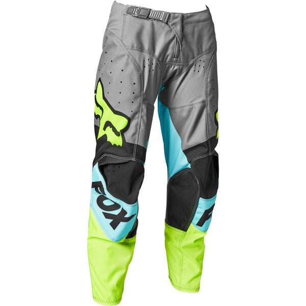 FOX Pantalon Moto Niño 180 Trice Gris/Celeste - Rideshop