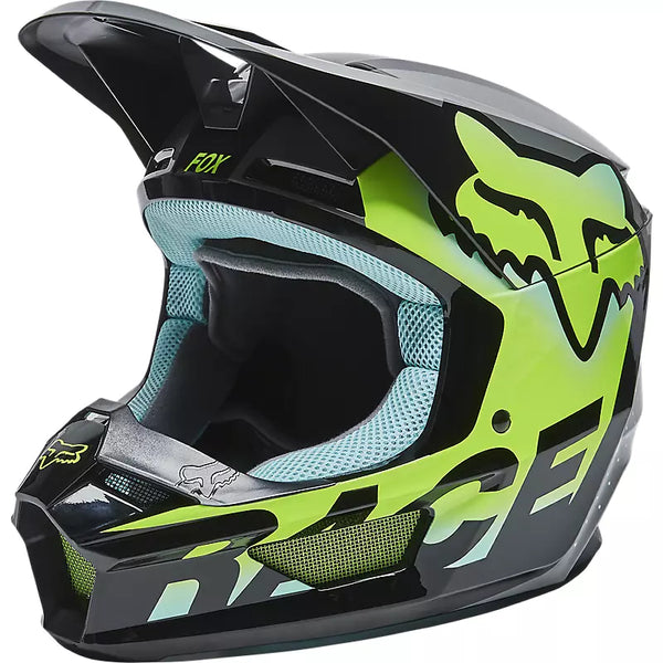 FOX Casco Moto Niño V1 Trice Verde - Rideshop