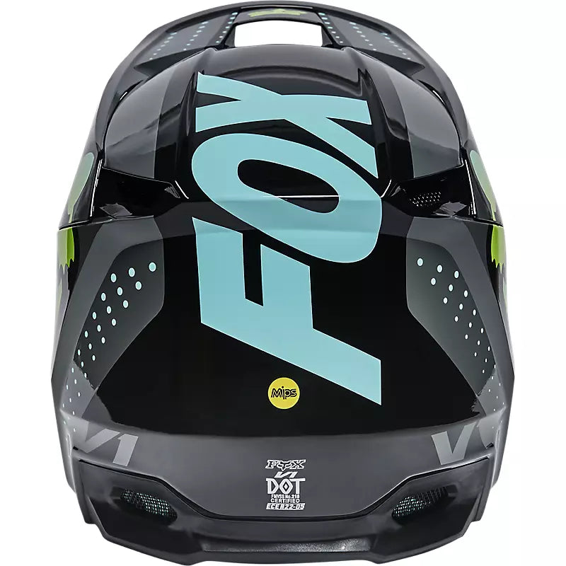 FOX Casco Moto Niño V1 Trice Verde - Rideshop