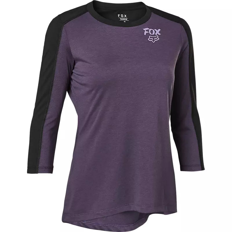 FOX Polera Bicicleta Mujer Ranger Drirelease 3/4 Morado - Rideshop