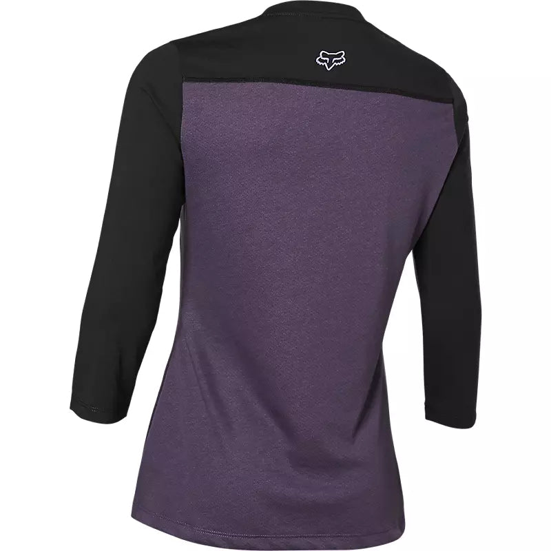 FOX Polera Bicicleta Mujer Ranger Drirelease 3/4 Morado - Rideshop