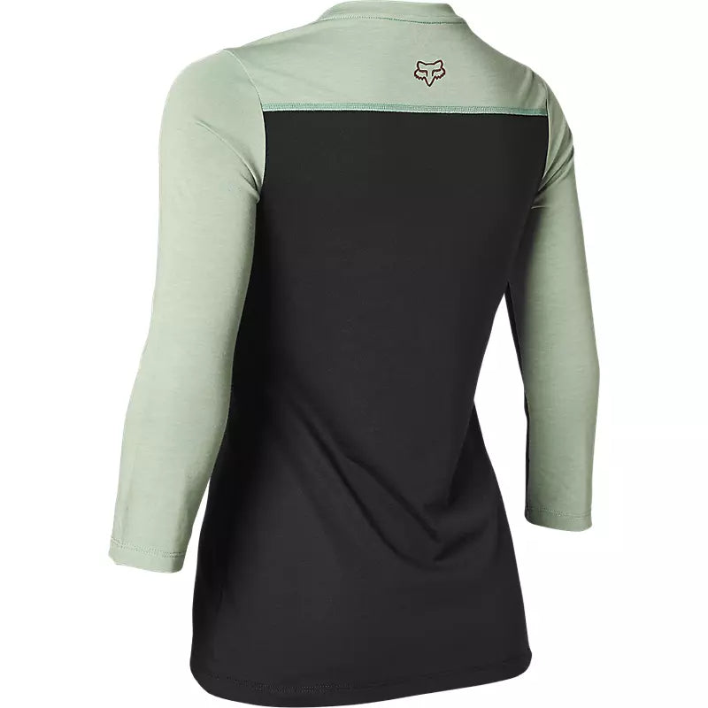 FOX Polera Bicicleta Mujer Ranger Drirelease 3/4 Negro - Rideshop