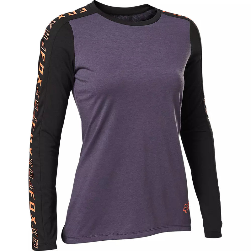 FOX Polera Bicicleta Mujer Ranger Drirelease Manga Larga Negro - Rideshop