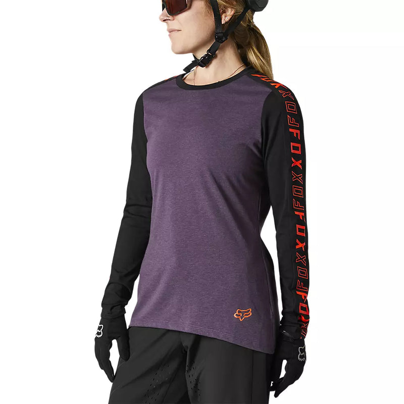 FOX Polera Bicicleta Mujer Ranger Drirelease Manga Larga Negro - Rideshop