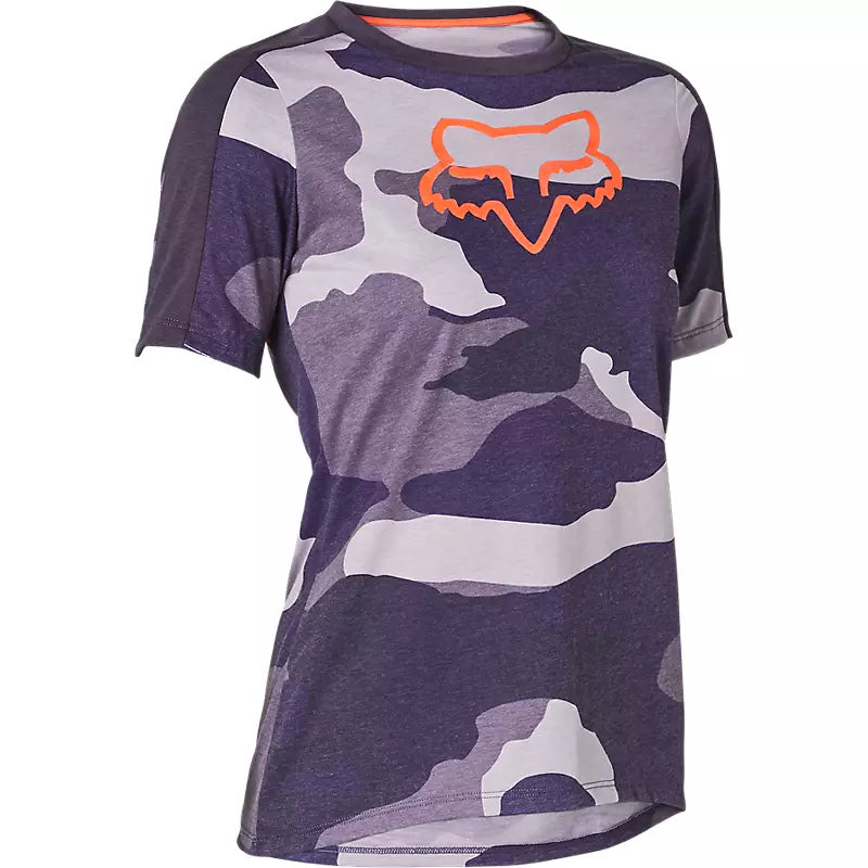 FOX Polera Bicicleta Mujer Drirelease Camo Morado - Rideshop