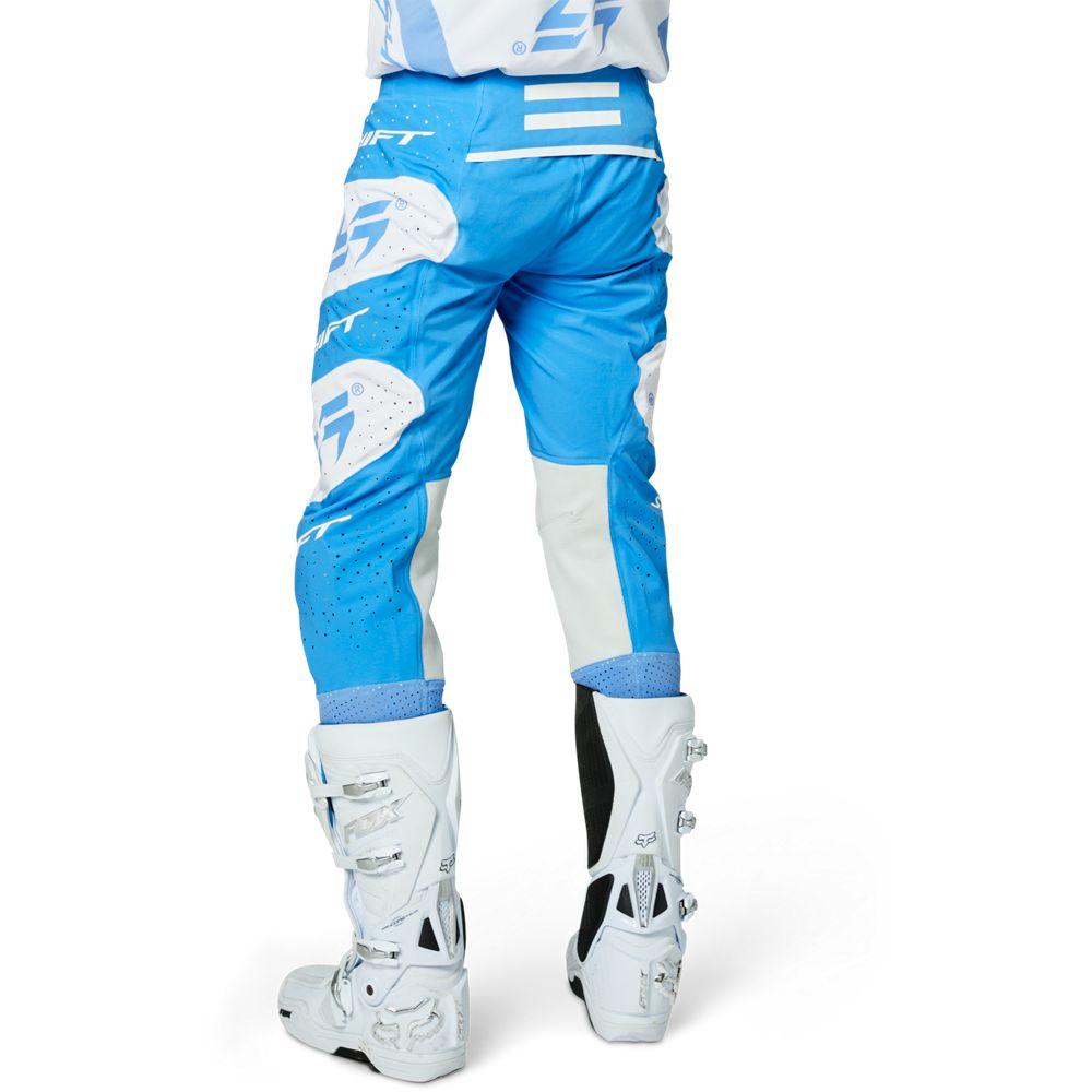 Shift Pantalón Moto Blue Label Nirvana Blanco/Azul - Rideshop