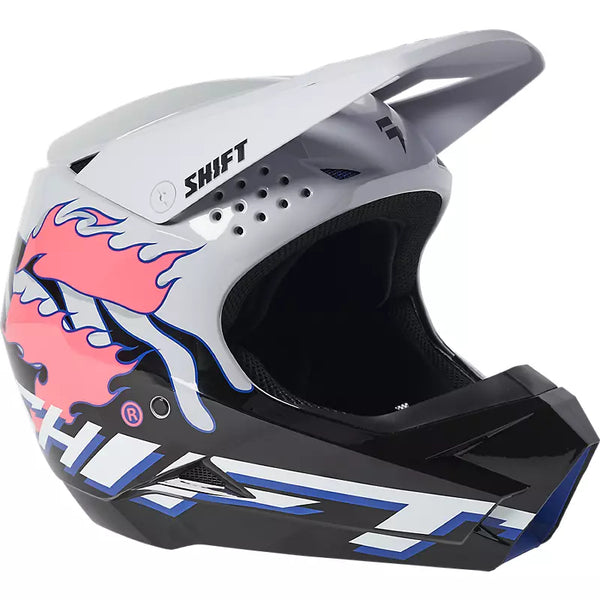 Shift Casco Moto White Label Burntable Gris/Negro - Rideshop