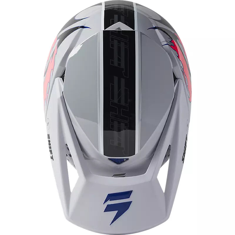 Shift Casco Moto White Label Burntable Gris/Negro - Rideshop