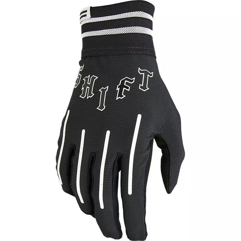 Shift Guantes Moto White Label Flare Negro/Blanco - Rideshop