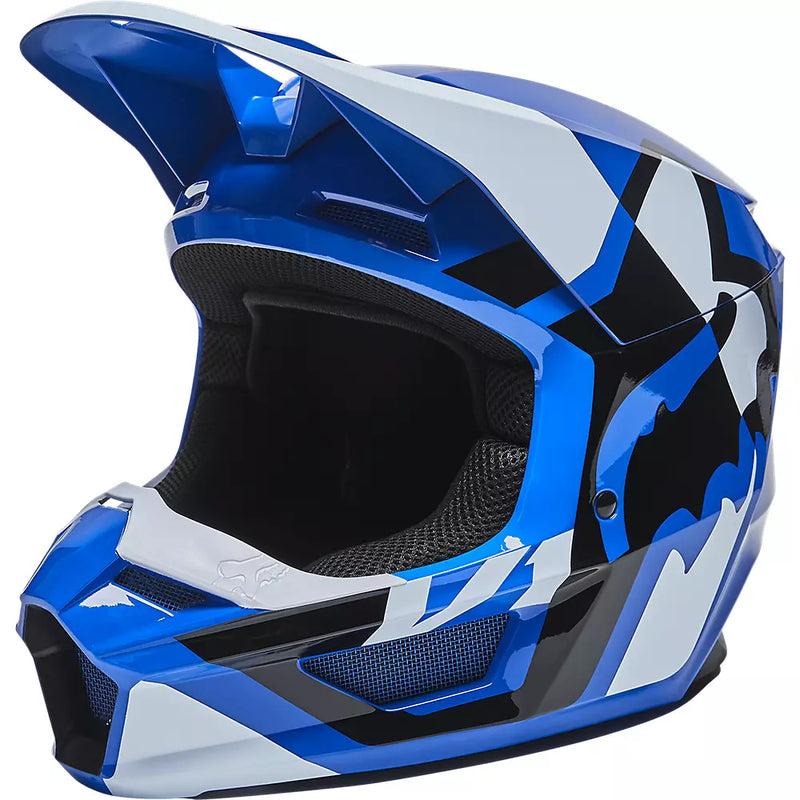 FOX Casco Moto V1 Lux Azul - Rideshop