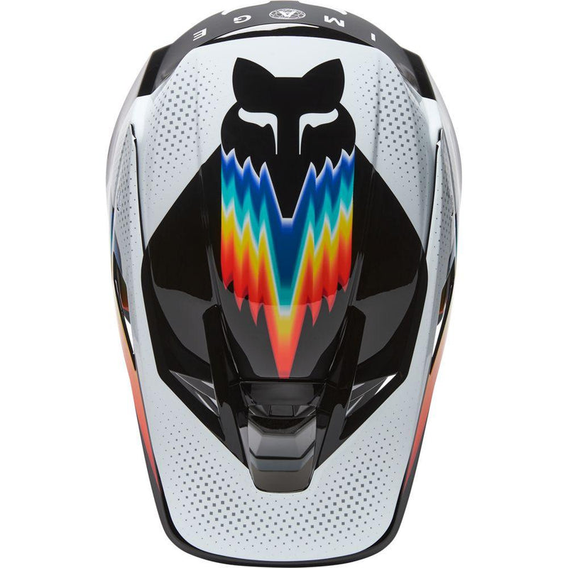 Casco V3 Rs Relm Ece [Blk/Wht] Fox Racing - Rideshop