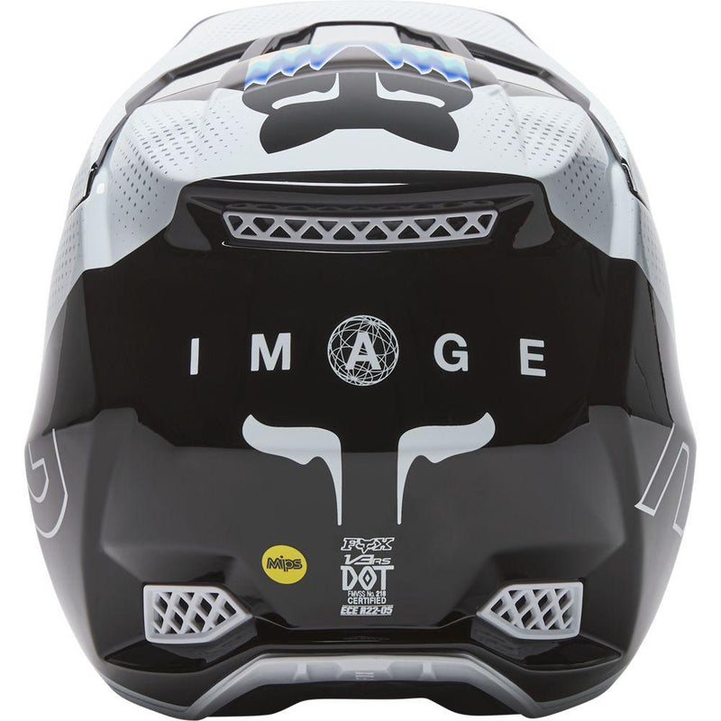 Casco V3 Rs Relm Ece [Blk/Wht] Fox Racing - Rideshop