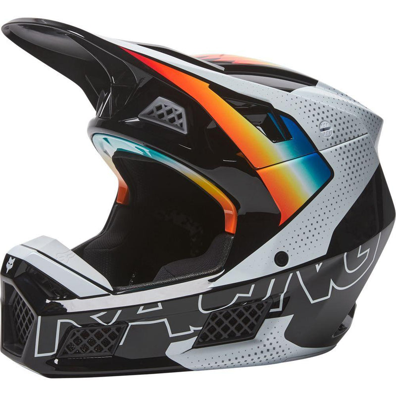 Casco V3 Rs Relm Ece [Blk/Wht] Fox Racing - Rideshop