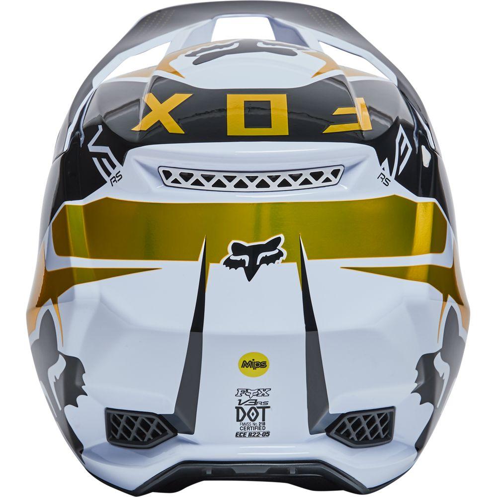 Casco V3 Rs Mirer Ece [Wht/Blk] Fox Racing - Rideshop