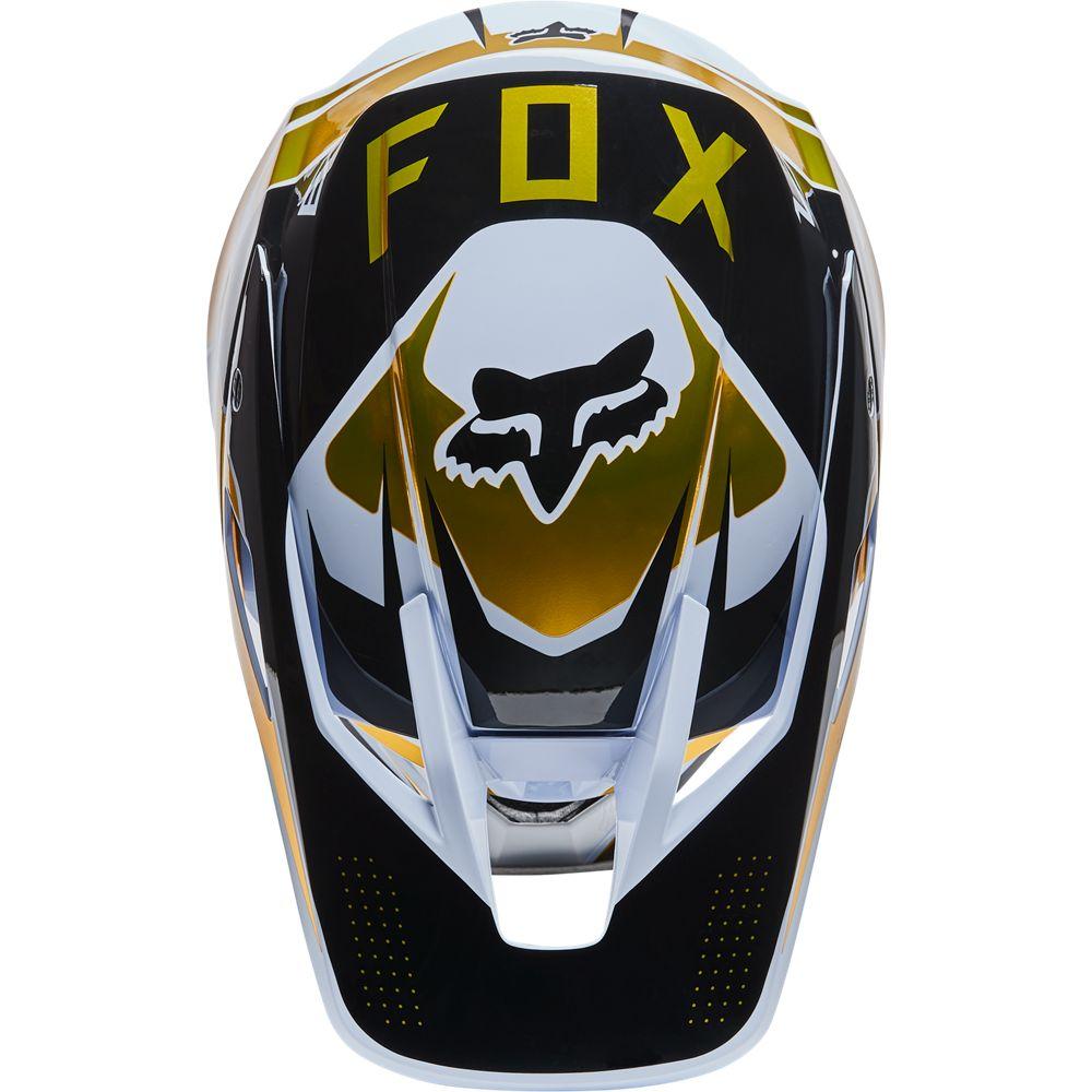 Casco V3 Rs Mirer Ece [Wht/Blk] Fox Racing - Rideshop