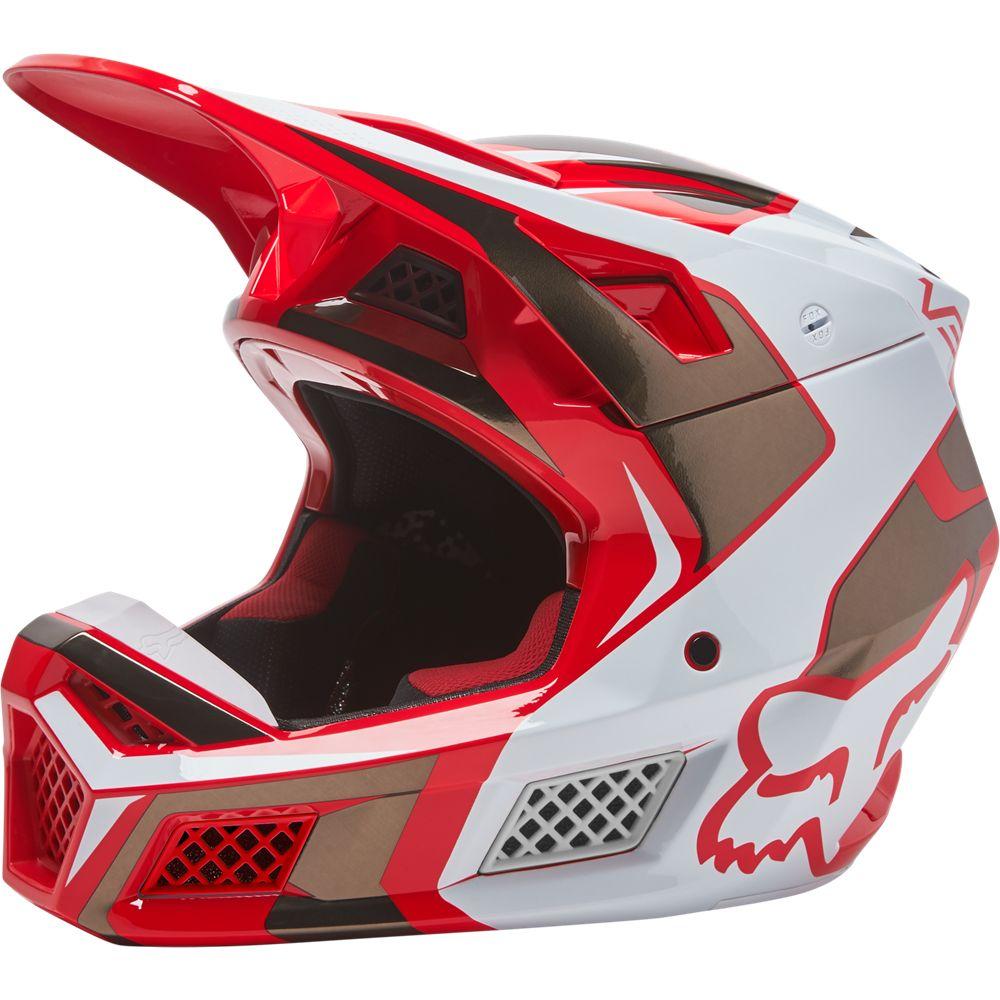 Casco V3 Rs Mirer Ece [Flo Red] Fox Racing - Rideshop
