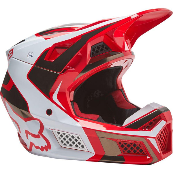 Casco V3 Rs Mirer Ece [Flo Red] Fox Racing - Rideshop